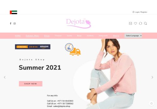 لقطة شاشة لموقع ديجوتا لتجارة الملابس الجاهزة
بتاريخ 05/05/2021
بواسطة دليل مواقع إنسااي