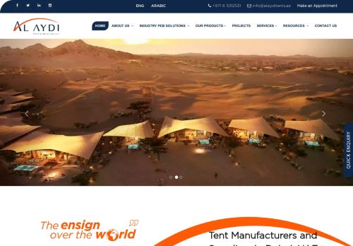لقطة شاشة لموقع Al Aydi Tents UAE
بتاريخ 05/11/2021
بواسطة دليل مواقع إنسااي