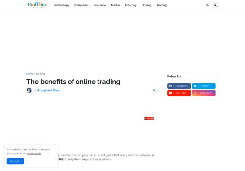 لقطة شاشة لموقع Determine the Benefits of Online Trading in Excellent Detail
بتاريخ 03/12/2021
بواسطة دليل مواقع إنسااي