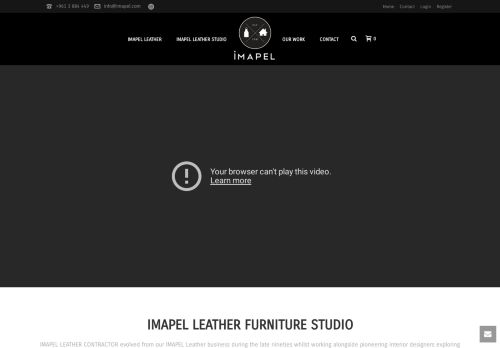 لقطة شاشة لموقع Imapel Leather Furniture Studio
بتاريخ 21/01/2022
بواسطة دليل مواقع إنسااي