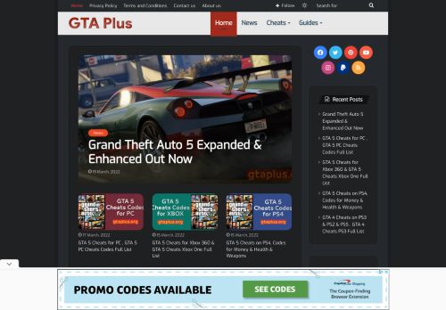 لقطة شاشة لموقع GTA Plus
بتاريخ 21/03/2022
بواسطة دليل مواقع إنسااي