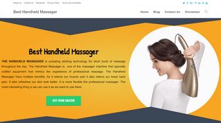 لقطة شاشة لموقع Best Handheld Massager
بتاريخ 21/09/2019
بواسطة دليل مواقع إنسااي