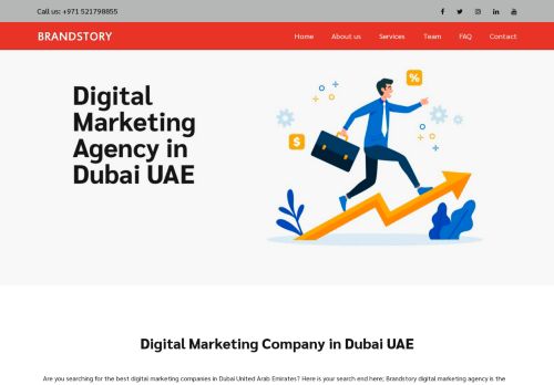 لقطة شاشة لموقع Brandstory Digital Marketing Agency in Dubai
بتاريخ 08/08/2020
بواسطة دليل مواقع إنسااي