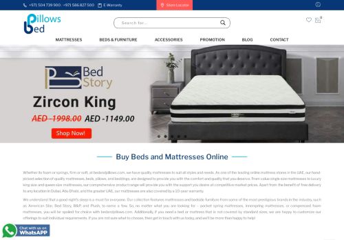 لقطة شاشة لموقع Bed and Pillows بدز اند بيلوز
بتاريخ 02/10/2020
بواسطة دليل مواقع إنسااي