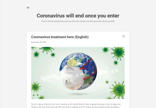 لقطة شاشة لموقع coronavirusexpired
بتاريخ 26/11/2020
بواسطة دليل مواقع إنسااي