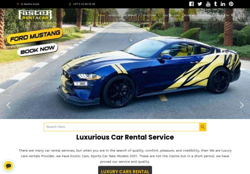لقطة شاشة لموقع Faster Rent a Car Dubai | Cheap, Luxury, Exotic, & Sports Cars | Luxury Car Rental Service
بتاريخ 10/02/2021
بواسطة دليل مواقع إنسااي