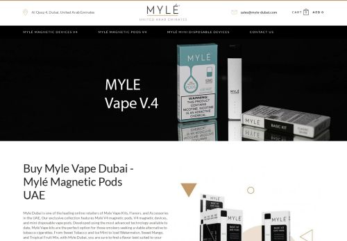 لقطة شاشة لموقع Myle Vape Dubai
بتاريخ 04/03/2021
بواسطة دليل مواقع إنسااي